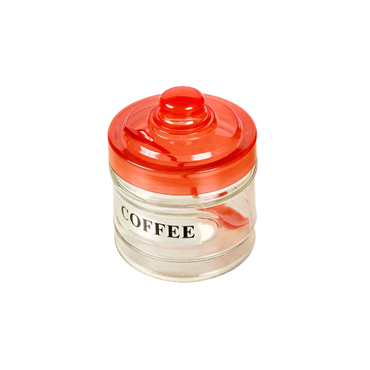Glass Kitchen Storage Jar – 8x8cm for Coffee, Tea, Sugar with Airtight Lid – IndianGroceryUK